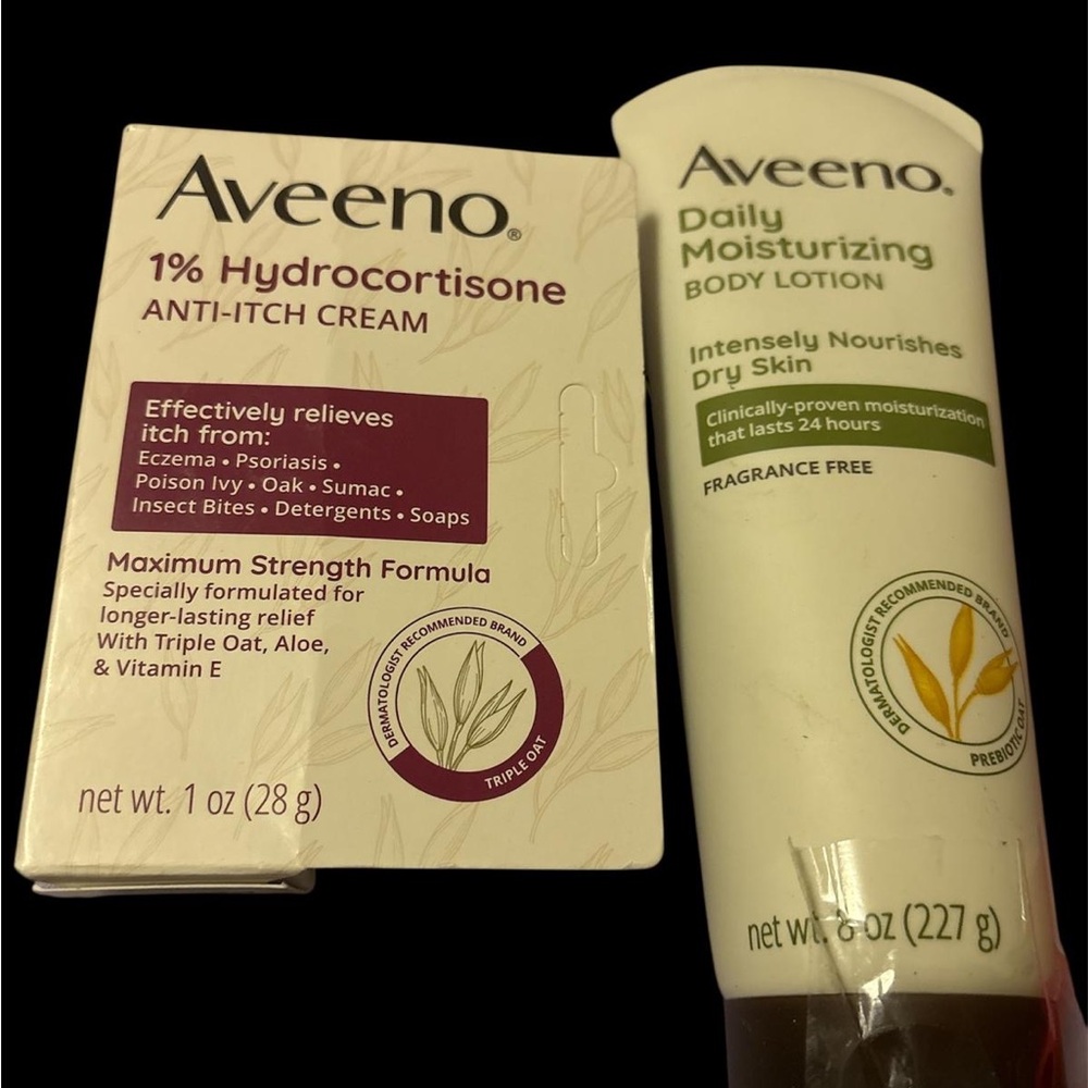 White Anti-Itch Cream and Moisturizing Lotion Set